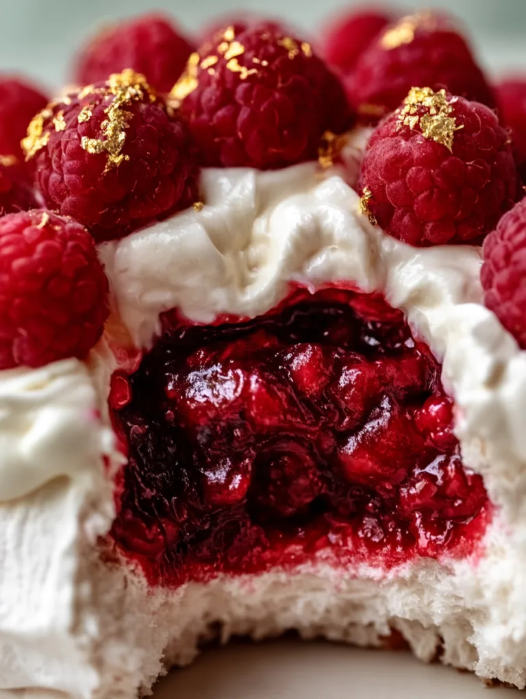 Velvet-Red Pavlova Bombs with Creamy Clouds and Raspberry Drama